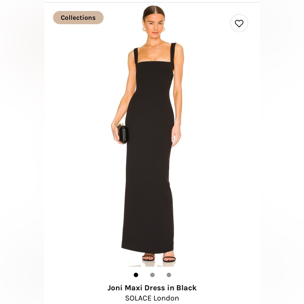 SOLACE LONDON black evening gown